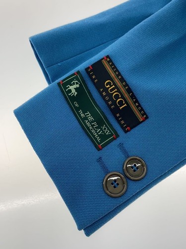 GUCCI Tailored Jacket 44 Wool BLU 590208 ZAA33 - Picture 6 of 6