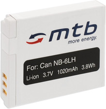 Batteria NB-6L per Canon Powershot SX240 HS, SX260 HS, SX270 HS, SX280 HS, SX500