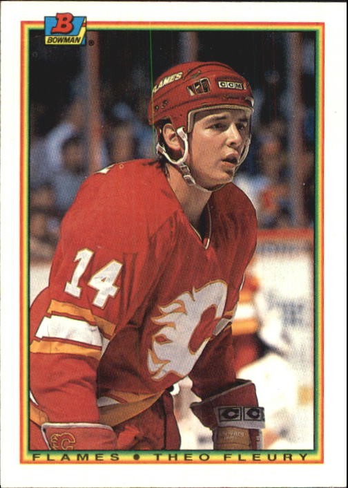 1990-91 Bowman #102 Theo Fleury - HKY