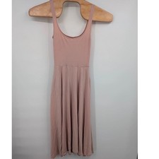 Reformation Rou Knit Tank Dress Blush Pink Sleeveless Stretch Maxi Sz S