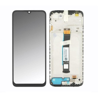 Original Xiaomi Redmi 10C LCD Display Touchscreen Bildschirm & Rahmen Schwarz