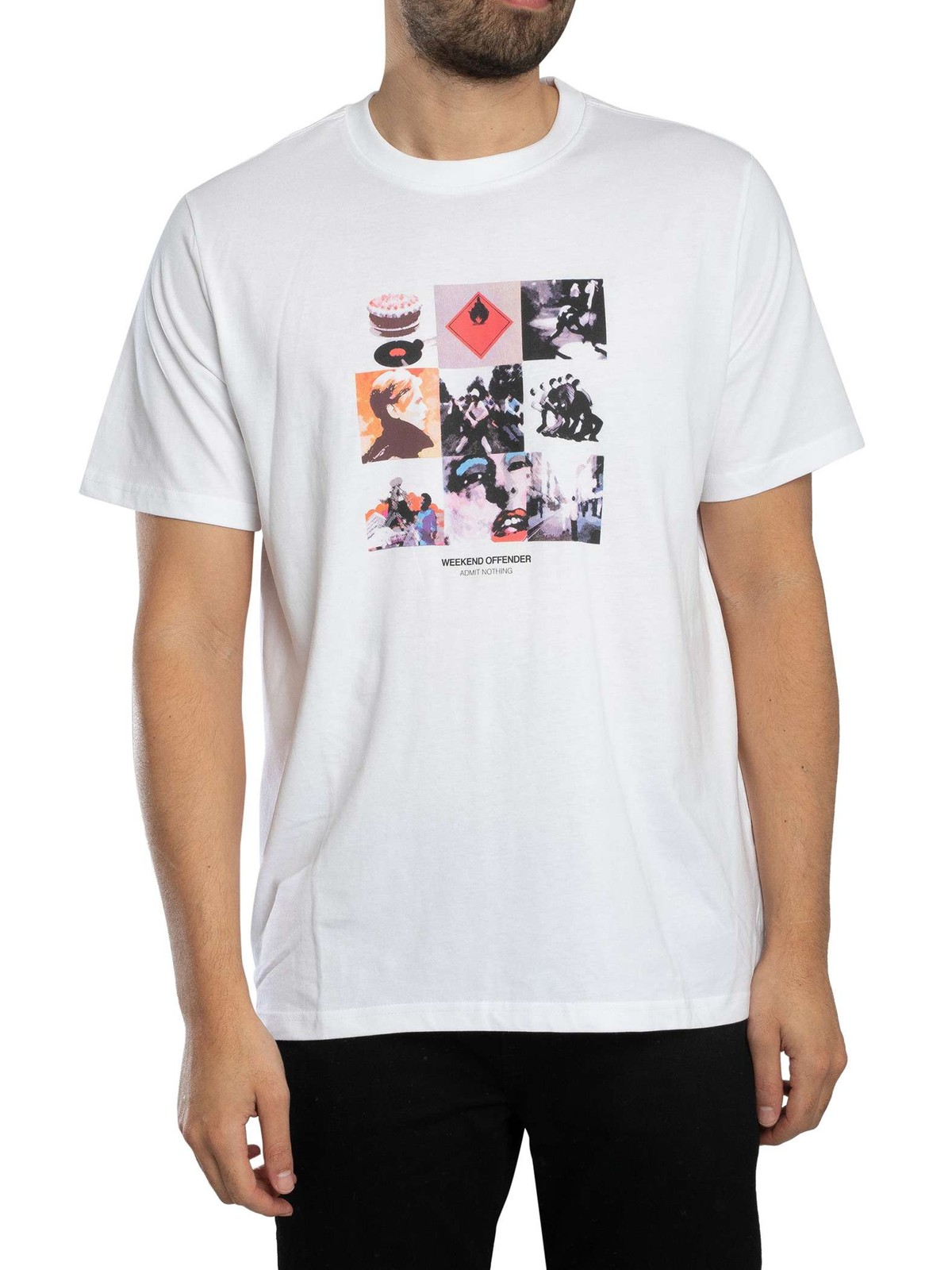 Weekend Offender Low Graphic T-Shirt, White - XL