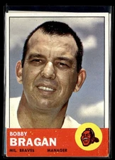 1963 Topps Bobby Bragan EX-EX/MT Set Break #72