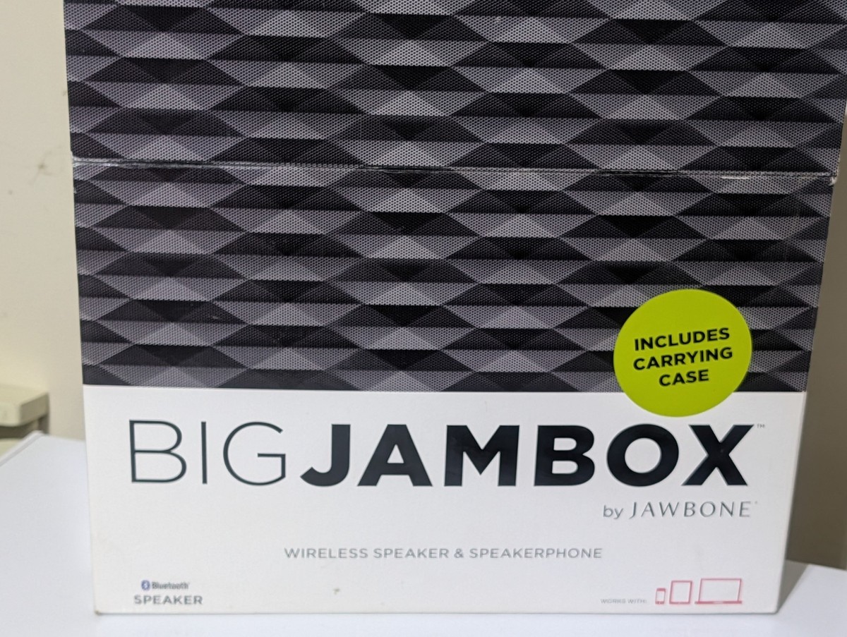 Jawbone Big Jambox Portable Speaker System - Graphite Hex for sale