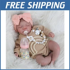 Realistic Newborn Baby Doll - Soft Cloth Body, 20"