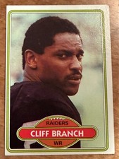 ungraded Cliff Branch #85 1980 Topps football card