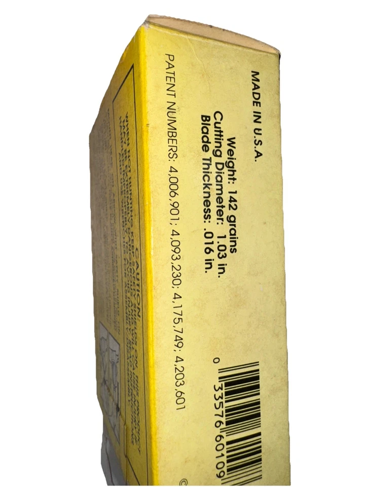 4 Hojas Cabeza Ancha - Razorbak Razorback 4 Cabezales Anchos 142 Grano NUEVO 4 Paquete Foto 3 de 4