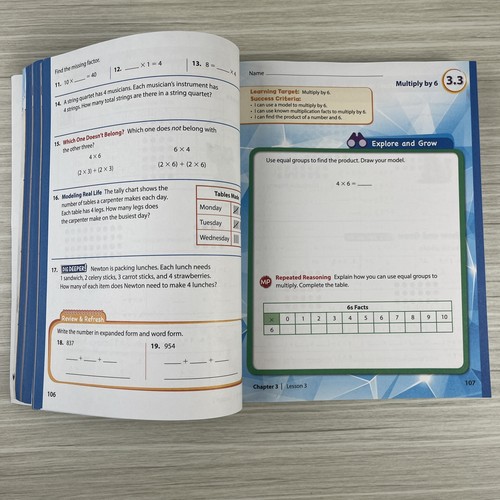 Big Ideas Math Grade 3 Larson & Boswell Volume 1 South Carolina Edition - Picture 11 of 18