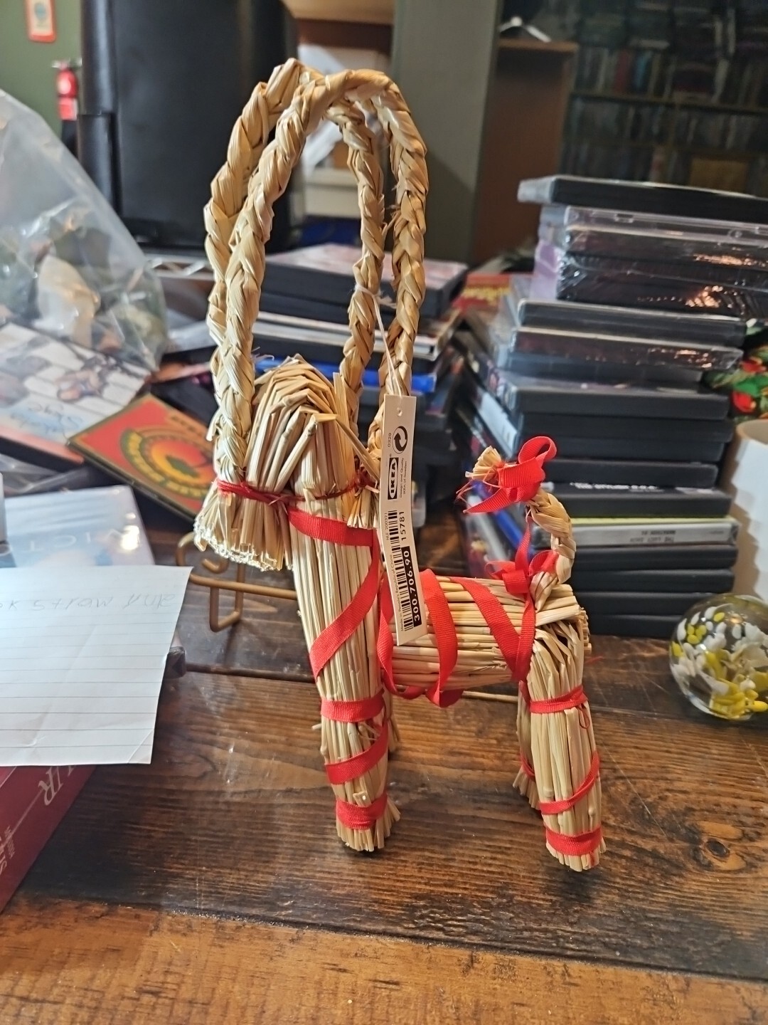 Christmas Straw Goat Scandinavian Christmas Straw Ornaments Goat Yule