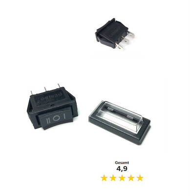 Wippschalter Wechselschalter Eckig Schutzabdeckung 3 Pin 15A/250V 20A/125V KFZ