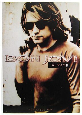 Bon Jovi Always Postcard-Postkarte Fan Karte Neu & Official!