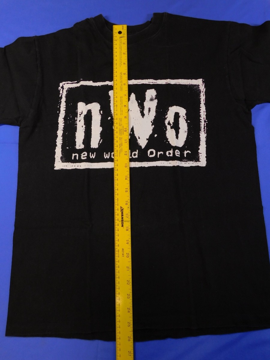 WCW NWO ORIGINAL WHITE LOGO SHIRT 1998 SIZE MEDIUM WWE | eBay