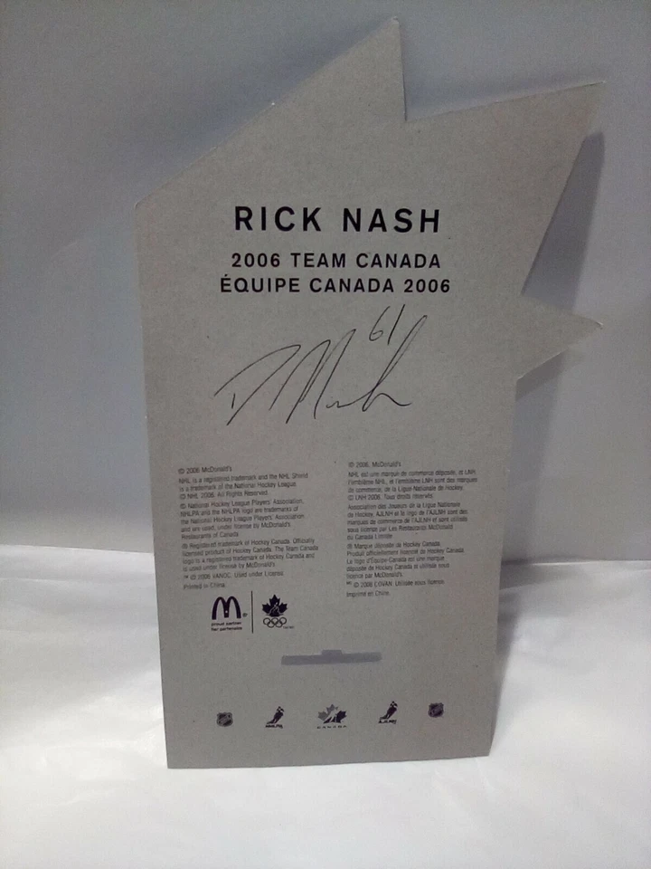 McDonalds 2006 Team Canada Hockey Mini Jerseys Rick Nash Collectible Toy Jersey - Image 2 of 4