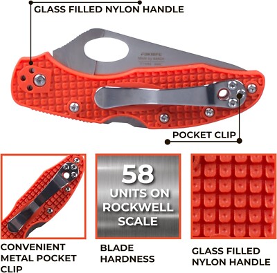 Firebird GANZO F759M-OR Blade Pocket Folding Knife | eBay