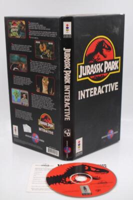 Jurassic Park Interactive (3DO, 1994)  3DO System Long Boxl Registration CARD