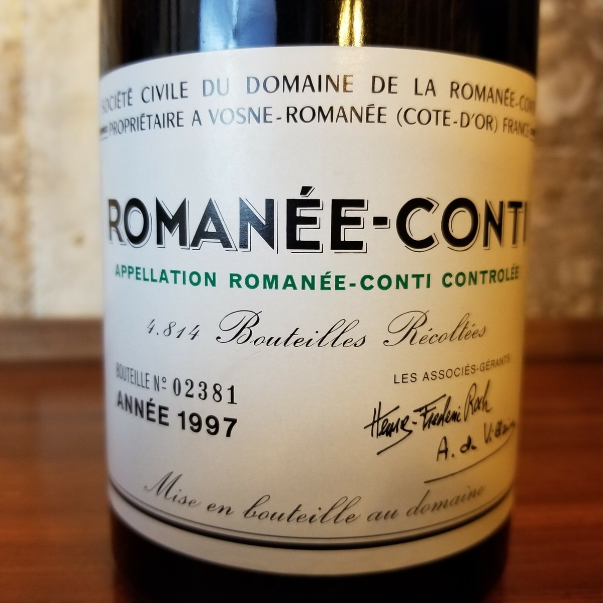 RP 95 pts! 1997 DRC Romanee Conti Grand Cru Burgundy wine. | eBay