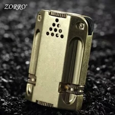 ZORRO Double Grinding Wheel Flint Windproof Retro Trench Kerosene Lighter Gifts