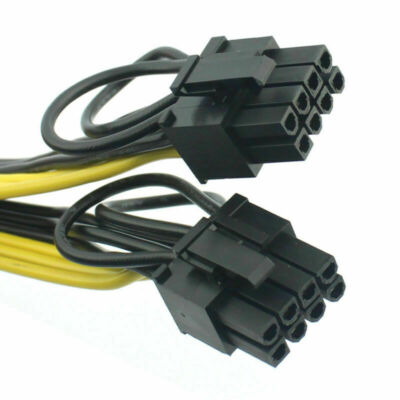 PCI-E PCI Express 6Pin to Dual 2-Port 8Pin 6+2 Pin Adapter GPU Video Card Cable