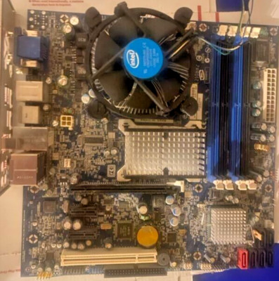 INTEL DG33TL, AA D89517-803, Motherboard +CPU E6850  3GHz +4Gb +I/O+FAN, MANUAL