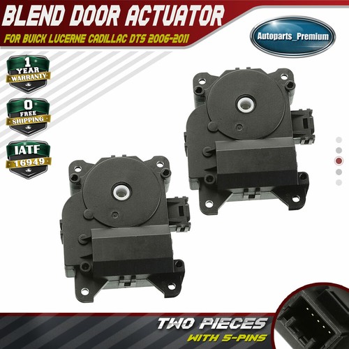 2x HVAC Heater Air Blend Door Actuators for Buick Lucerne Cadillac DTS