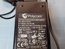 Polycom VOIP IP Phone 48V 0.38A AC Power Supply PSC18U-480 PSC18U480 WORKS