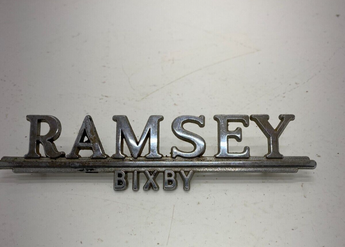 Ramsey Chevrolet Bixby, Oklahoma Dealer Metal Tag Trunk Emblem Chevy Trunk Trim eBay