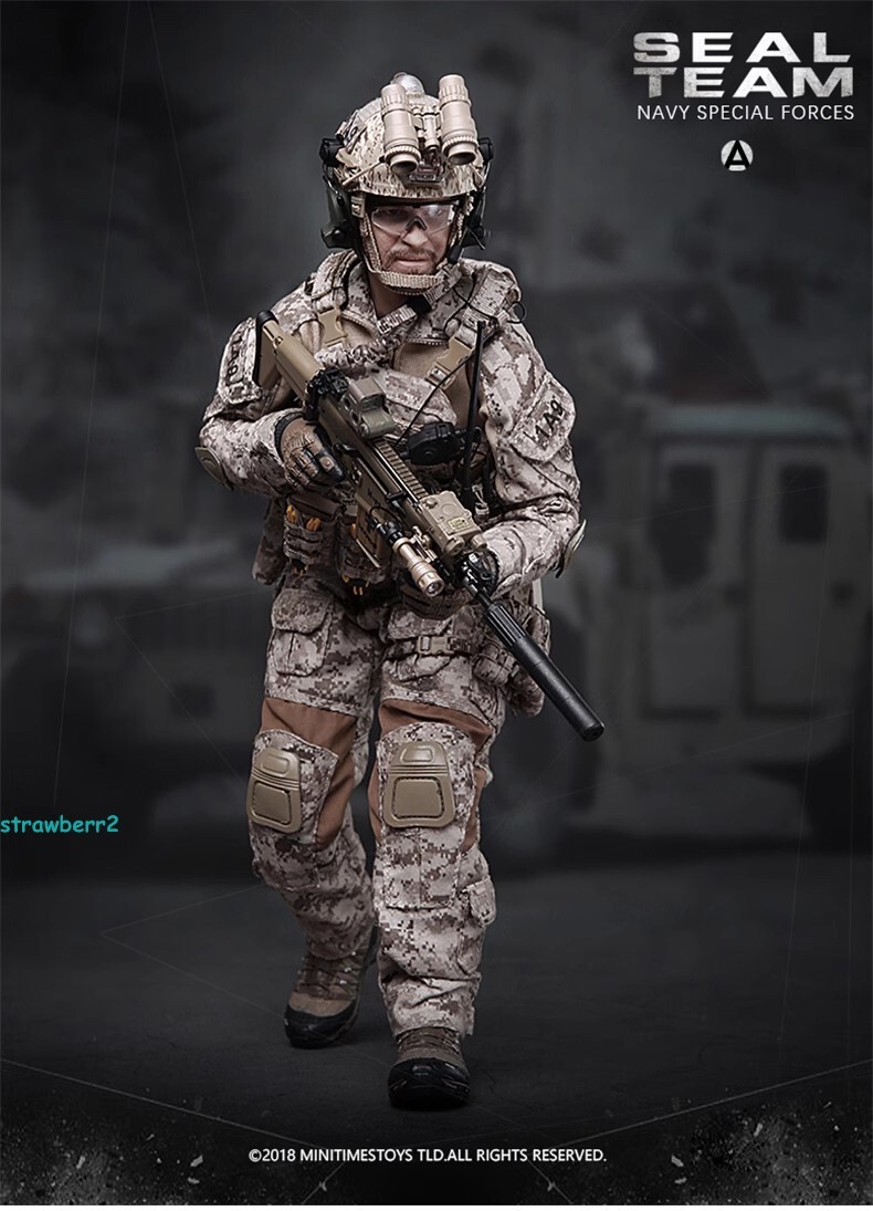 1/6 M012 US Navy Special Forces Seal Team Soldier Action