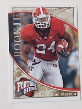 2009 UD FOOTBALL HEROES KNOWSHON MORENO CARD #113 RC ROOKIE $0.99 VALUE BOX