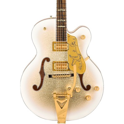 Gretsch G6136TG-OR LE Orville Peck Falcon W/String-Thru Bigsby Guitar Oro Sparkl