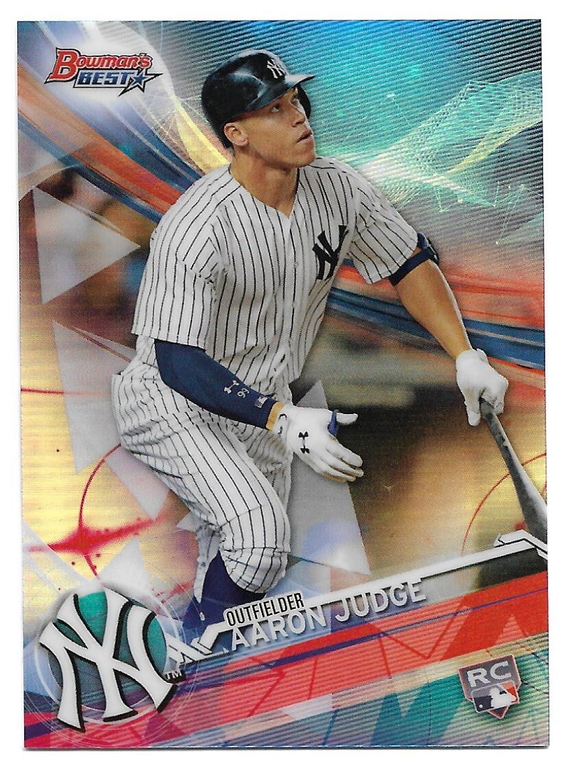 2017 Bowman's Best REFRACTOR RC AARON JUDGE Ref Rookie MVP Triple Crown Winner +
