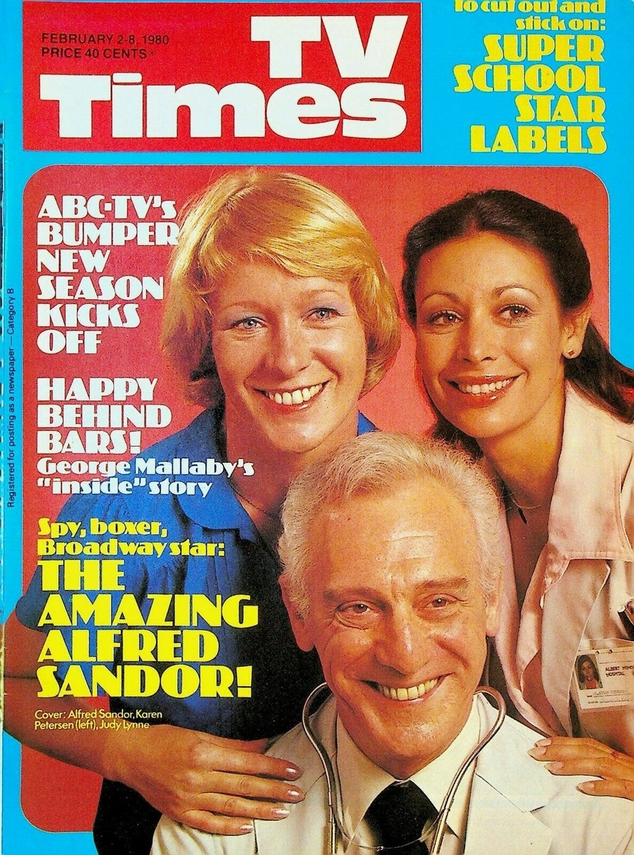 TV Times Magazine February 2 1980 Alfred Sandor George