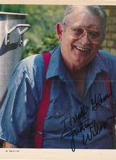 Justin Wilson- SIgned Vintage 1987 Magazine Photograph (Southern American Chef)