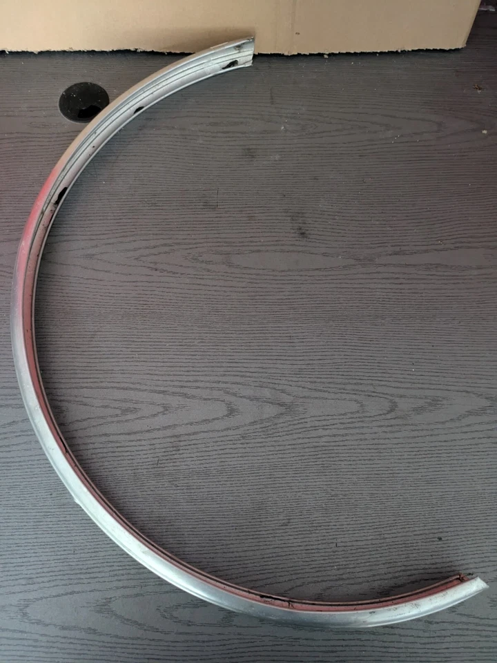 Garde boue arrière vélo vintage ancien aluminium pour roue de 700 - Photo 3/3