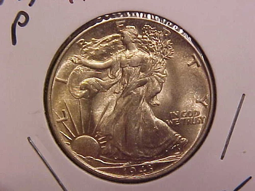 1943 LIBERTY WALKING HALF DOLLAR - AU/UNC - SEE PICS! - (X802)