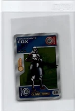2009 Sabritas Star Wars Mini Card HTF  Foil  Comandante Fox