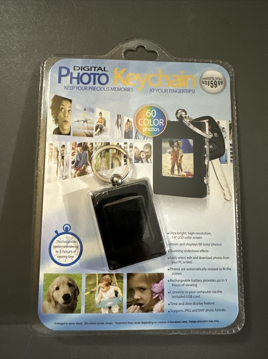 Innovage Products Digital Photo Keychain 60 Color Photos 8Mb W