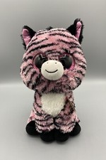 Beanie Boos Zoey Zebra Plush Stuffed Animal Toy Pink Black Stripes Medium 9 Inch