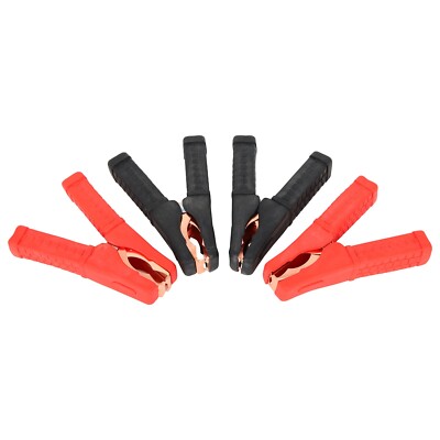 4x Jumper Cable Battery Charger Alligator Clamps For Car Vans Trucks Heavy Duty