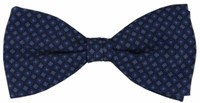 Tigertie Seidenfliege In Blau Dunkelblau Marine Gemustert - Fliege 100% Seide