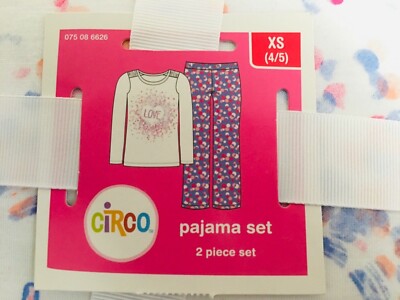  Love  pajama set Girls size 4/5 XS New With Tags In Package