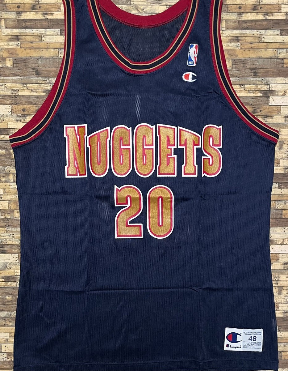 Rare Vintage Champion NBA Denver Nuggets LaPhonso Ellis Basketball