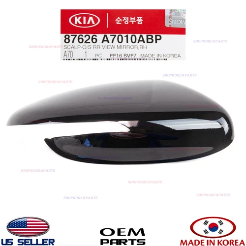 Genuine OEM Black Cover Mirror RIGHT Passenger Side 2014-2018 Kia Forte Forte5