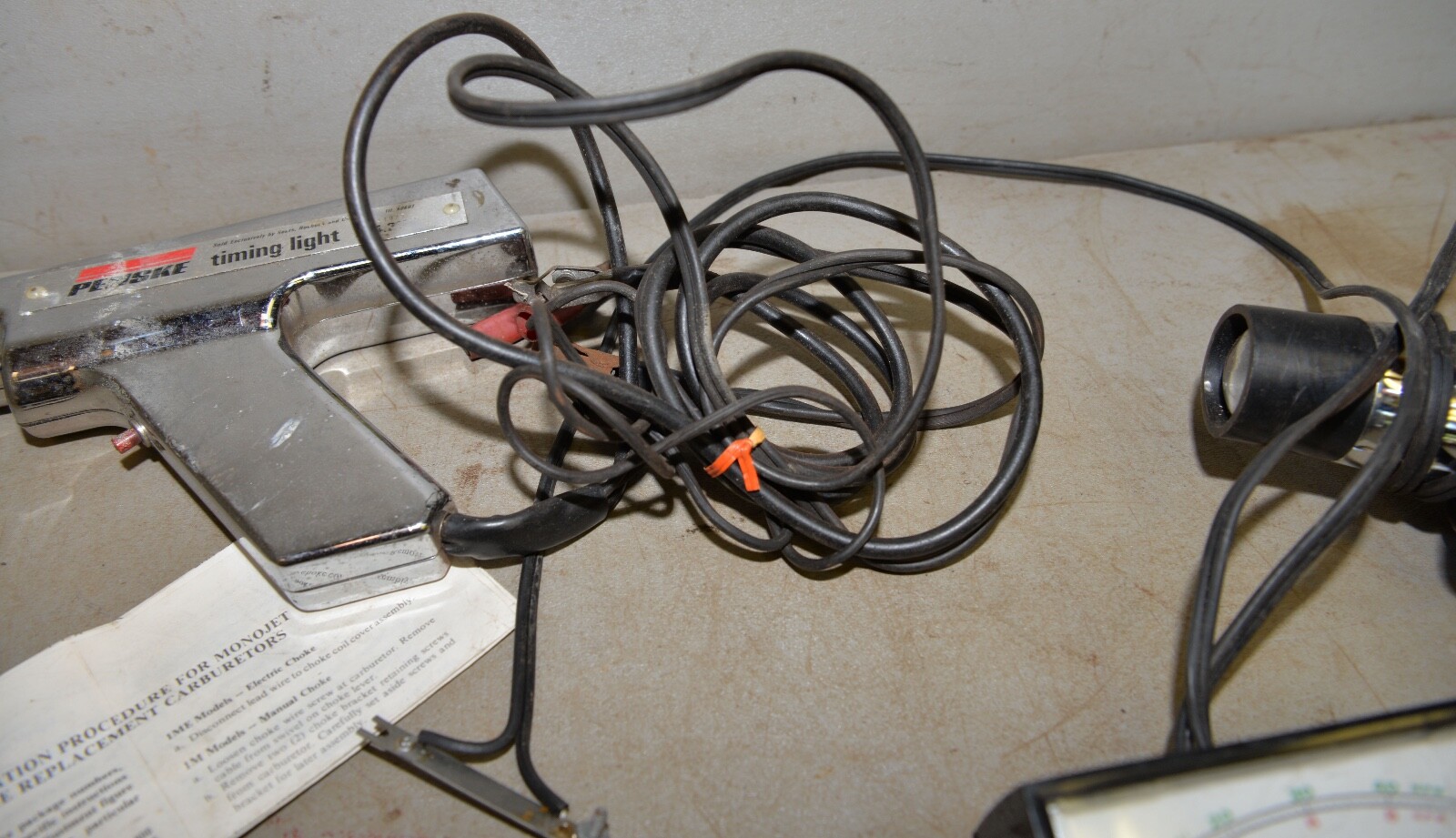 2 Penske timing light 244.2115 & Dixco Test Gauge collectible vintage