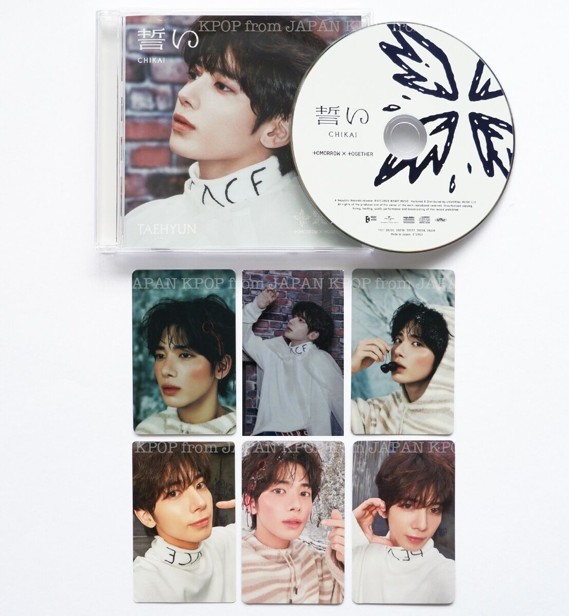 TAEHYUN TXT JAPAN CHIKAI SOLO CD + Photocard set / POB Lucky TAEHYUN TXT JAPAN CHIKAI SOLO CD + Photocard set / POB Lucky
