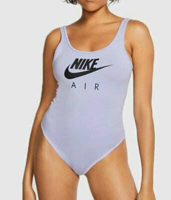 Nike Air Sportswear Women Sleeveless Tight Bodysuit Top Lavender Bv4662 539 S Ebay