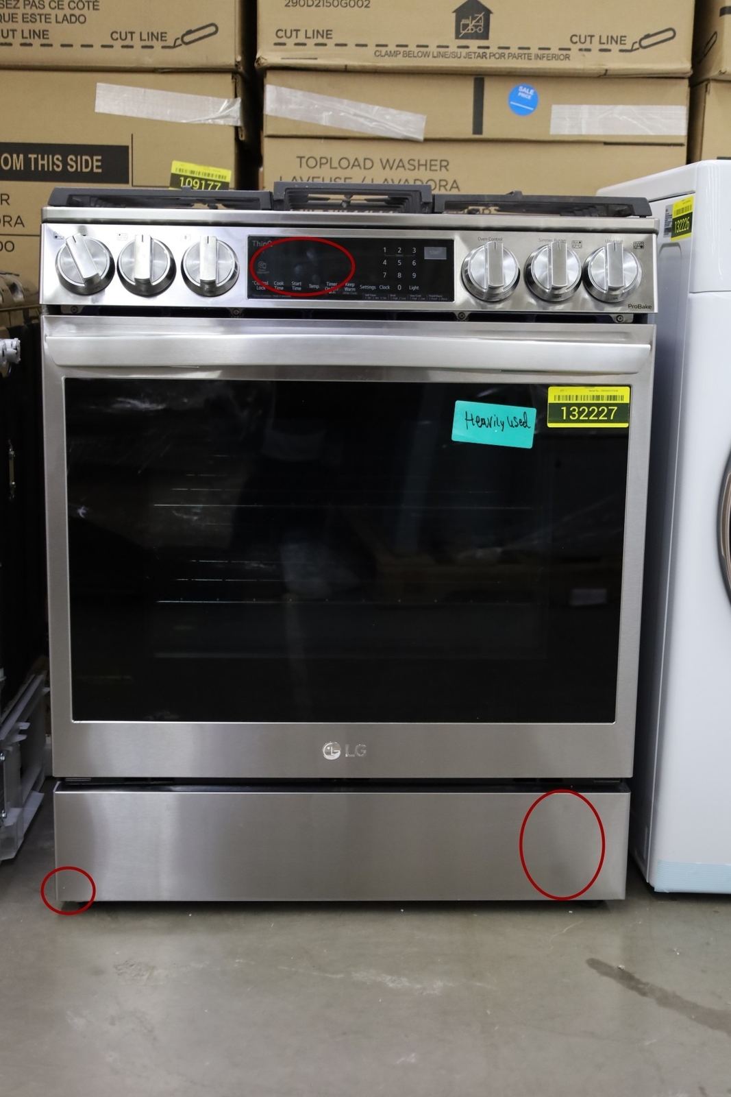 LG LSGL6335F 30" Stainless Slide In 5 Burner Gas Range 132227 eBay