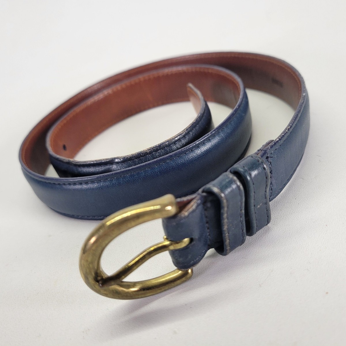Coach Leather Belt Glove Tanned Cowhide 8400 Brass Buckle