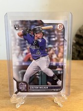 2022 Bowman Baseball #23 Colton Welker RC Colorado Rockies Rookie Paper Base Set
