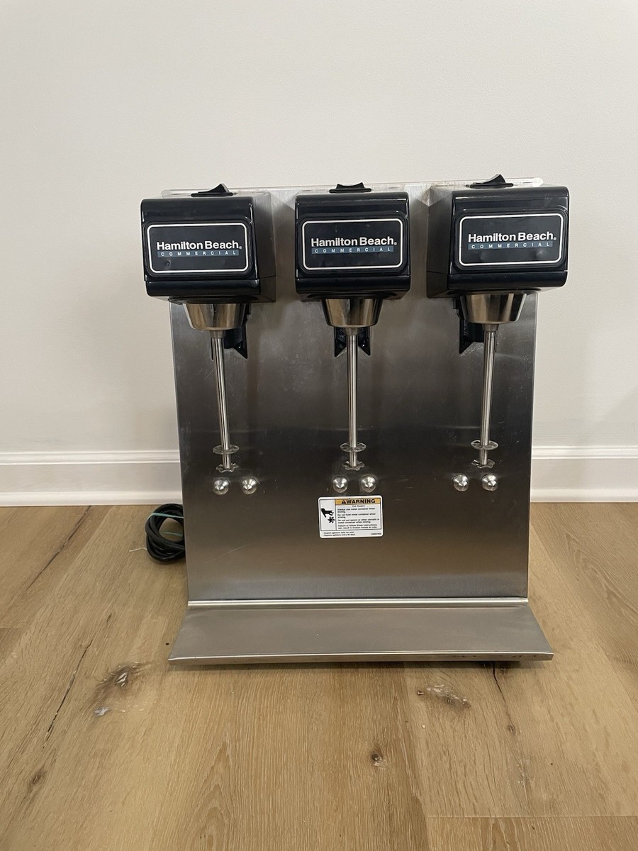 ハミルトンビーチ・コマーシャル制の Hamilton Beach Commercial Drink Milkshake Mixer 3 Speed 3 Head