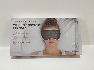 Sharper Image Weighted Comfort Eye Mask w Hot/Cold Insert